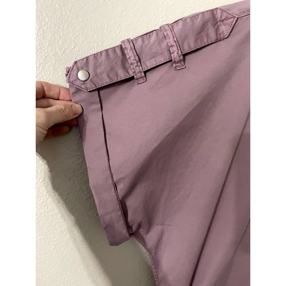 Pistola Meg Lilac Dust Zip Front Short Sleeve Drawstring Waist Romper Medium - Picture 5 of 8